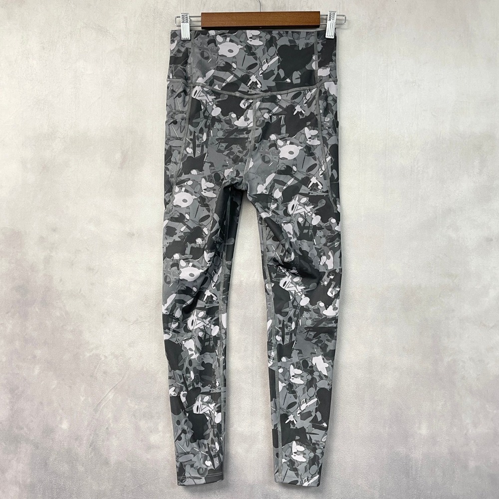The North Face Womens Midline High Rise Pocket 7/8 Leggings M Camo Trail Runs - Picture 2 of 15